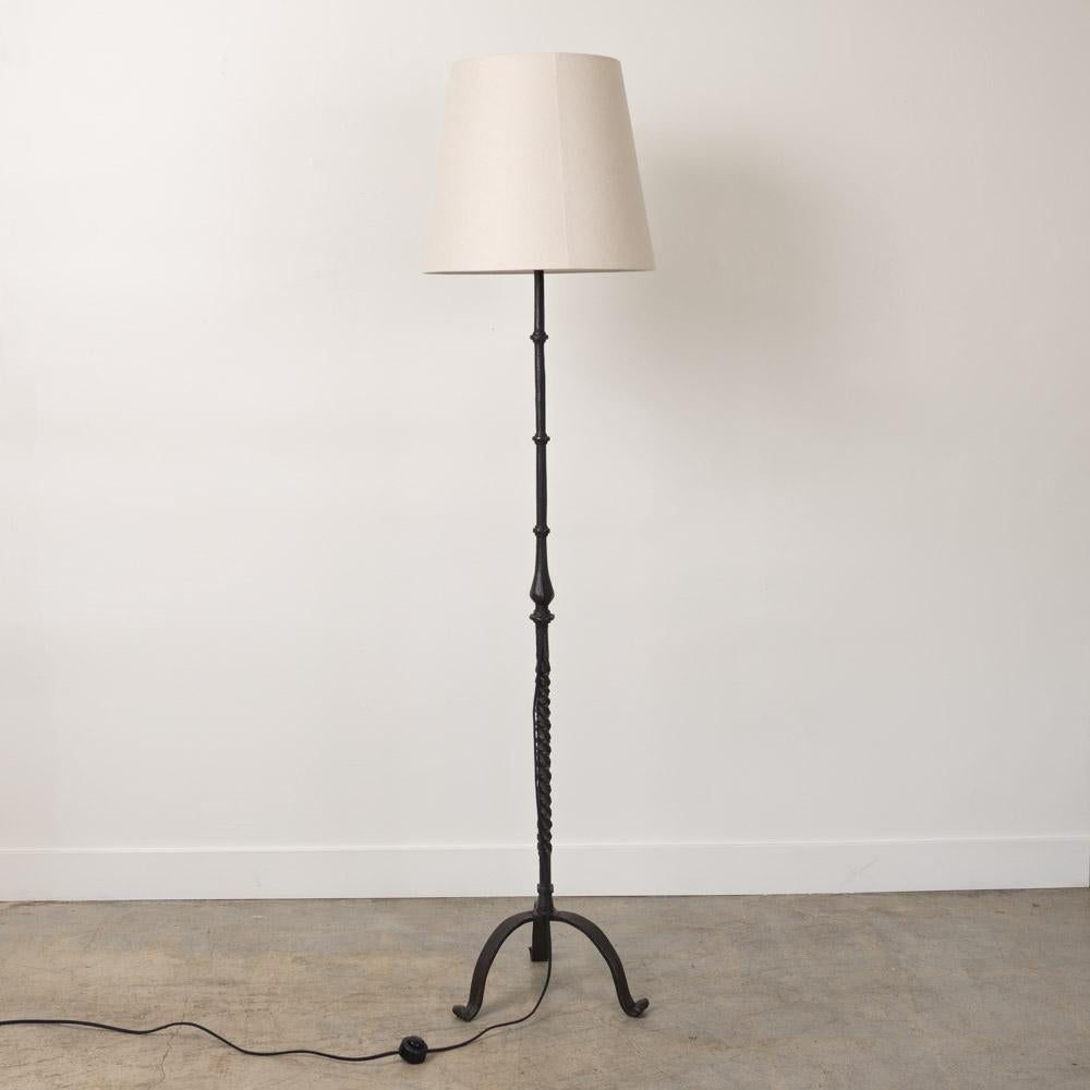 1940's French Wrought Iron Floor Lamp 2