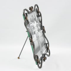 1940s French Wrought Iron Picture Frame