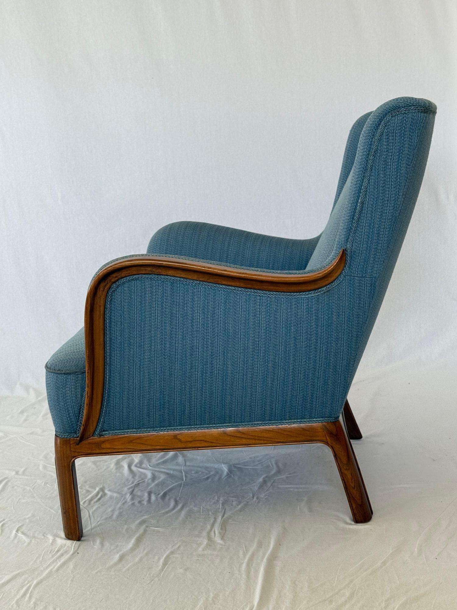 Silla de salón y reposapiés Frits Henningsen de 1940 Danés en venta