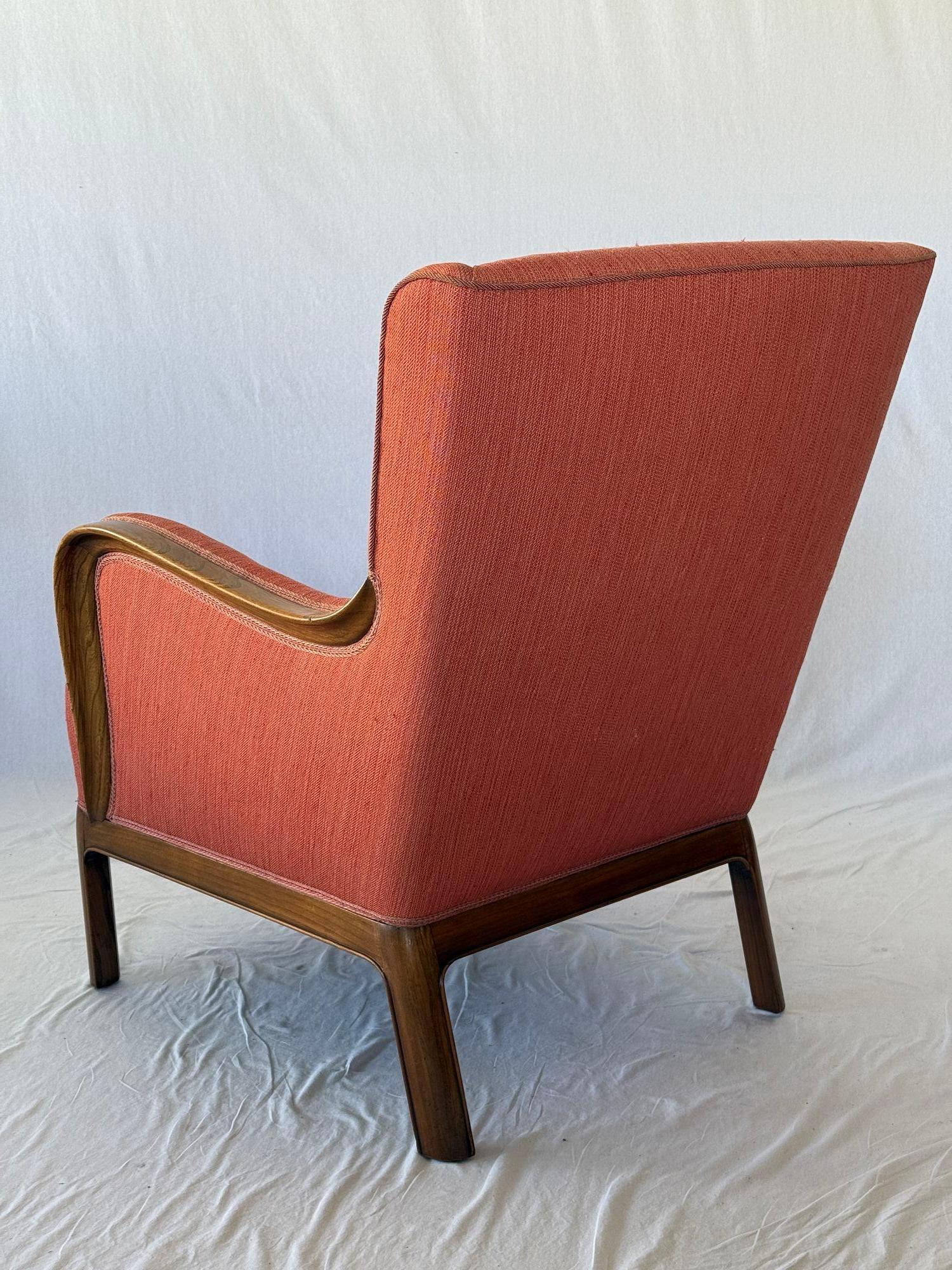 Fabric 1940's Frits Henningsen Lounge Chair For Sale