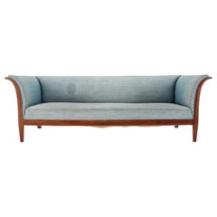 1940s Frits Henningsen Mahogany Three-Seat Sofa, Denmark, 1940s 1940s Frits Henningsen Mahogany Three-Seat Sofa, Denmark, 1940s