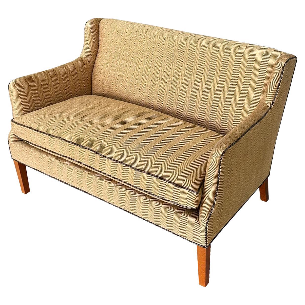 Sillón Frits Henningsen de los años 40 en Donghia Chevron en venta