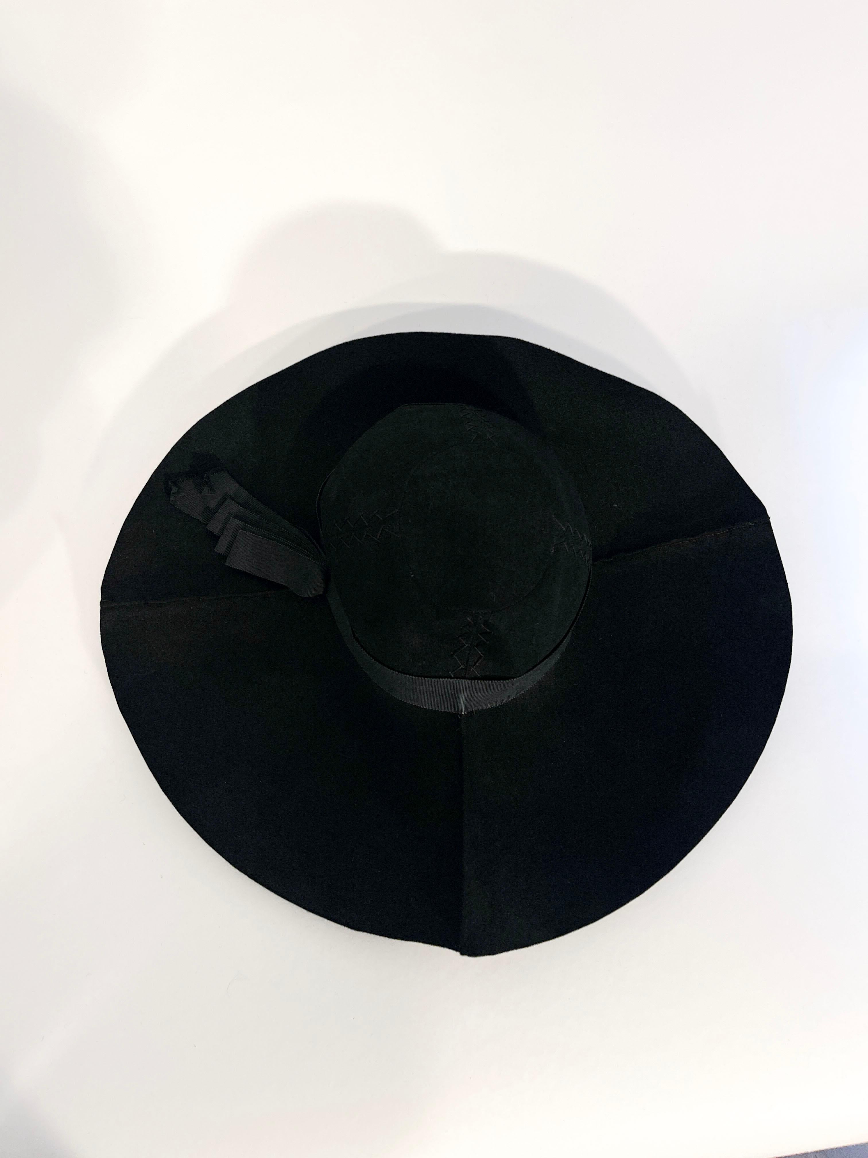 Women's 1940s G. Howard Hodge Black Picture hat