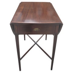 1940s Genuine Mahogany Pembroke Side Table