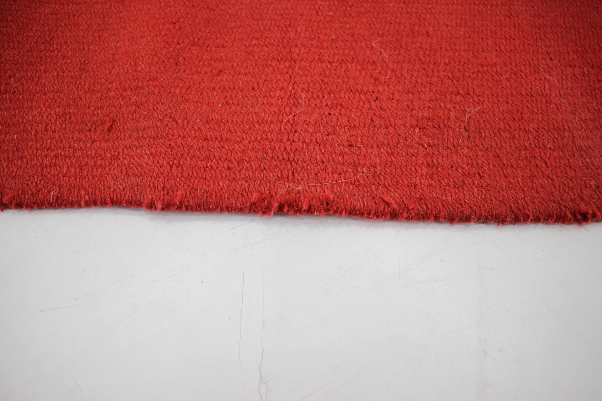 1940s Geometric Wool Rug/Carpet in the Style of Antonin Kybal, Czechosloakia  For Sale 7