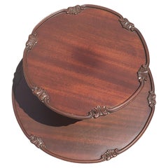 1940s, George III Style Mahogany Two Tier Pie Dumbwaiter