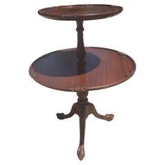 1940s, George III Style Mahogany Two Tier Pie Dumbwaiter