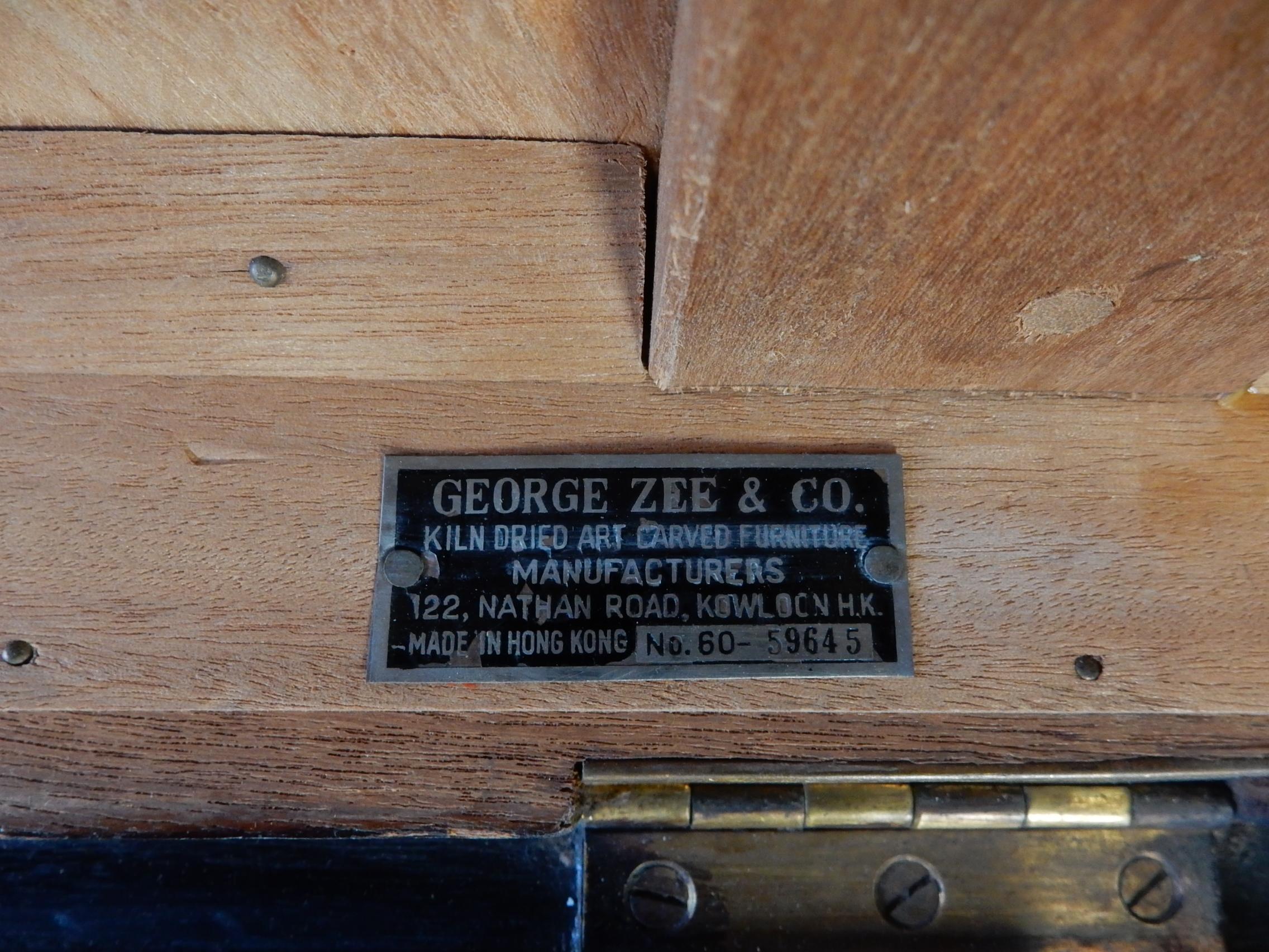 Brass 1940's George Zee Design Artistic Chest Coffee Table For Sale