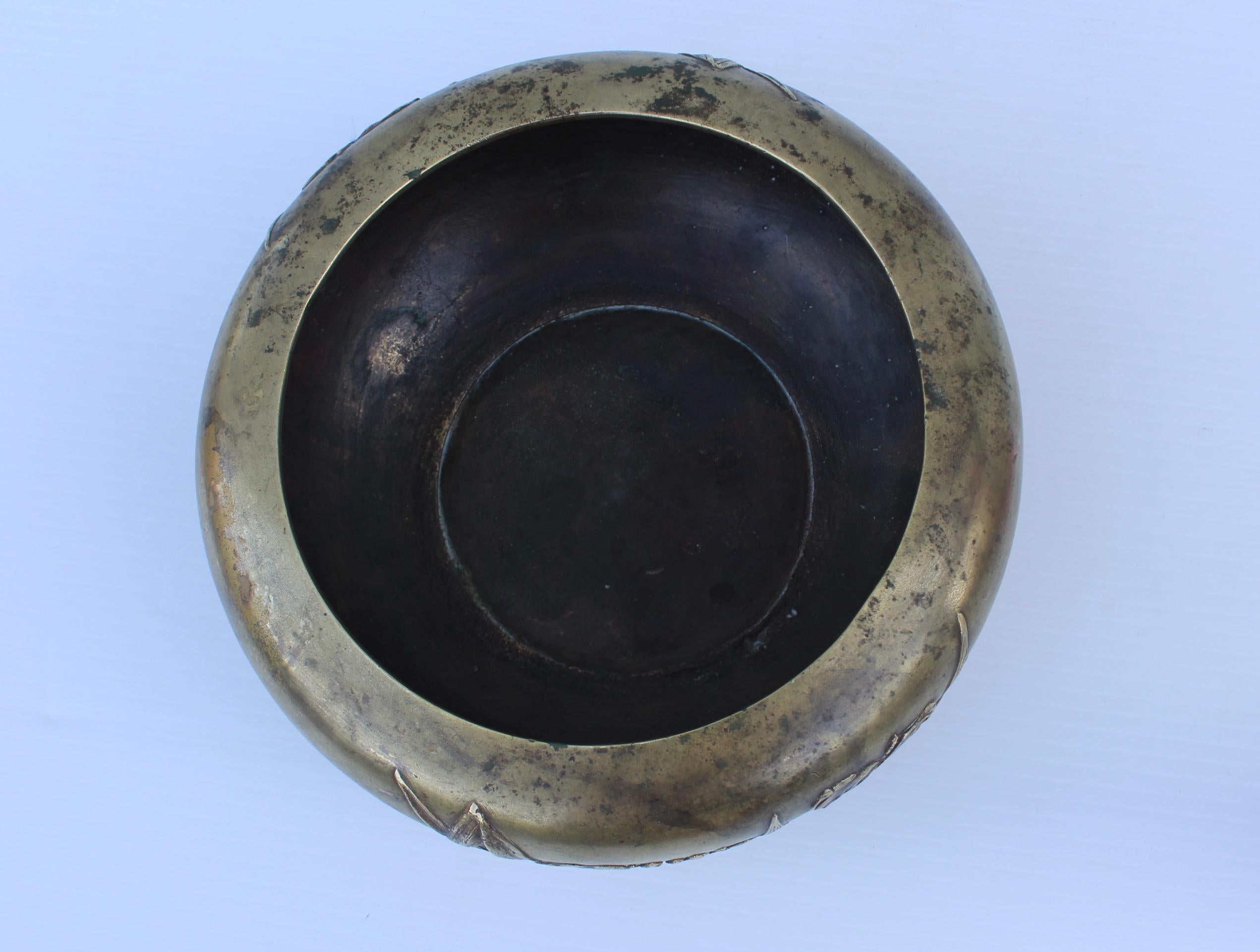 Mid-Century Modern 1940s German Bronze Bowl For Sale