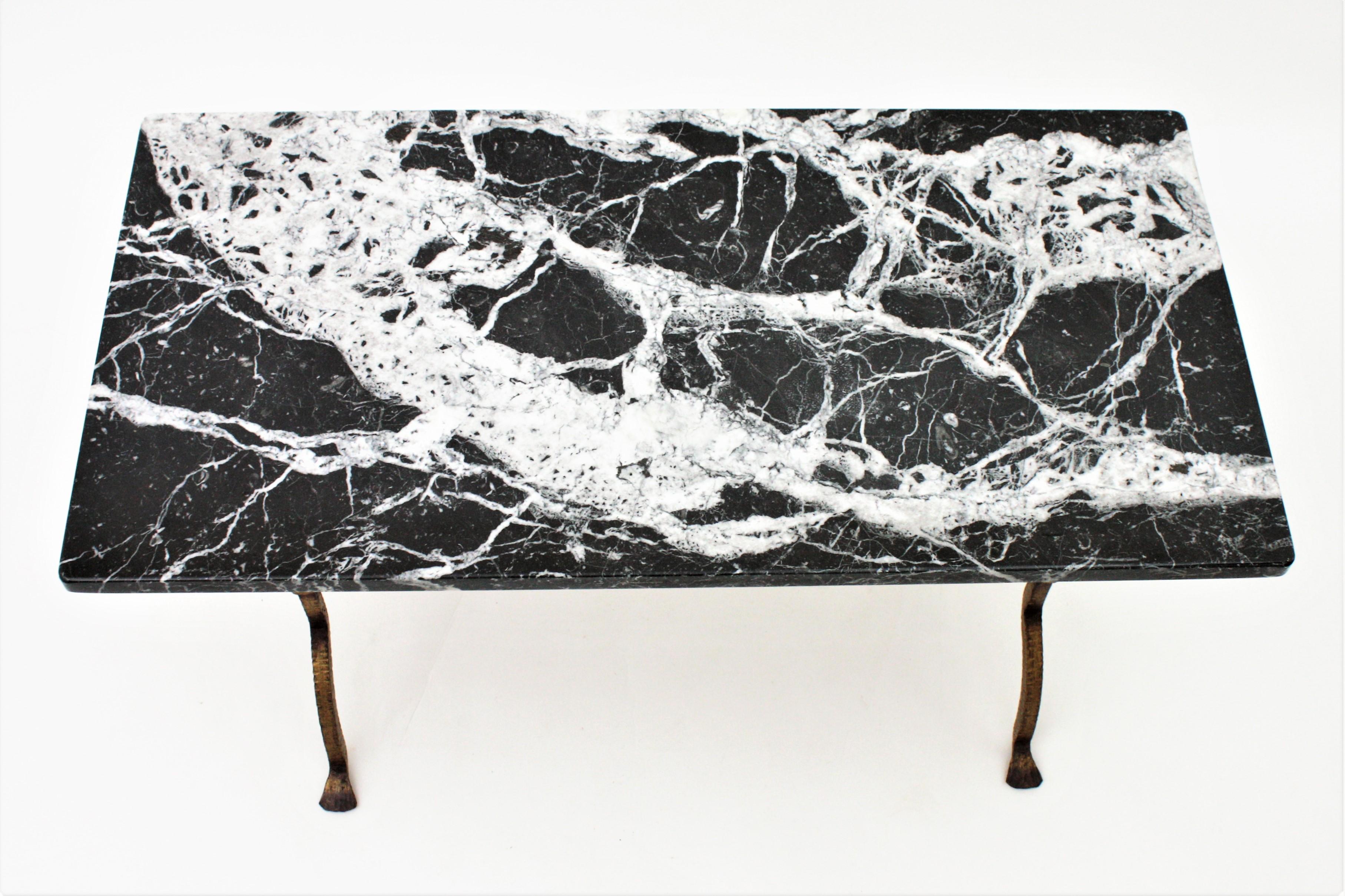 black and white coffee table