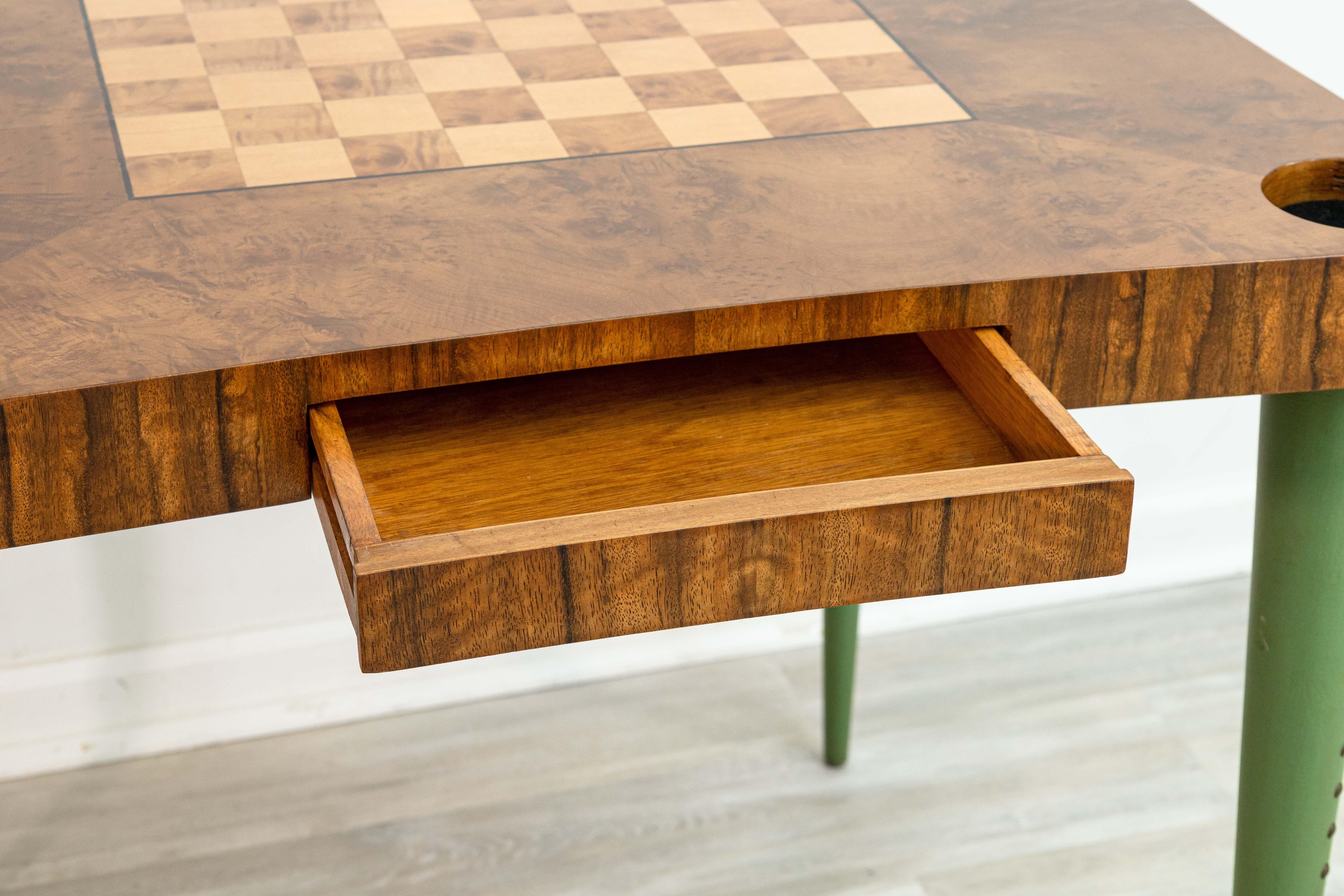 Legno Tavolo da gioco di design moderno degli anni '40 Gilbert Rohde per Herman Miller Paldao Collection in vendita