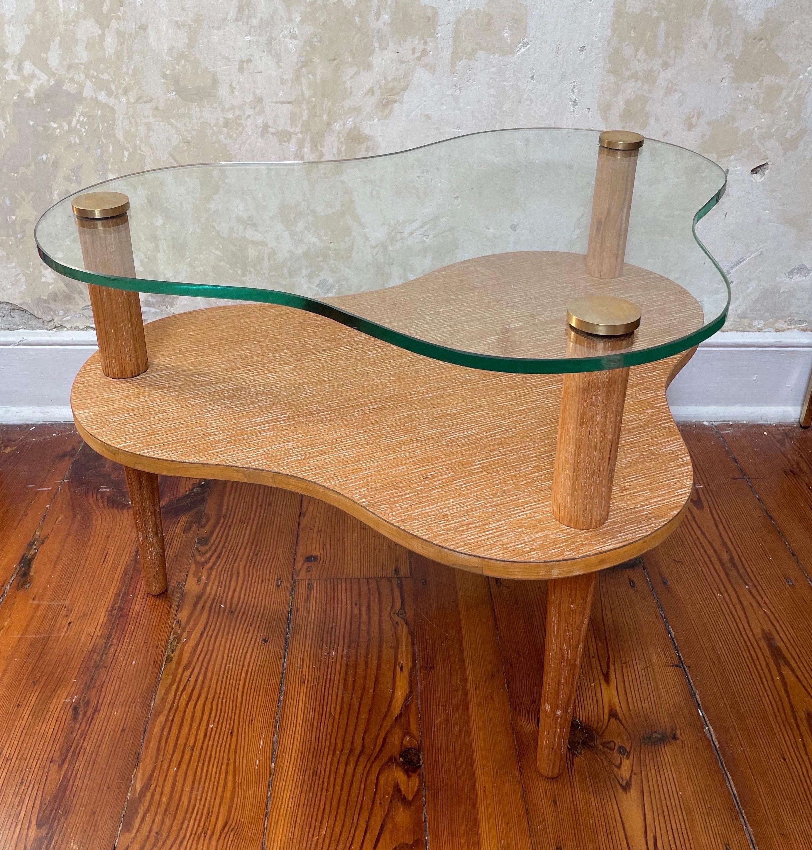 1940s Gilbert Rohde Herman Miller Biomorphic 2-Tier Accent Table No 2 5