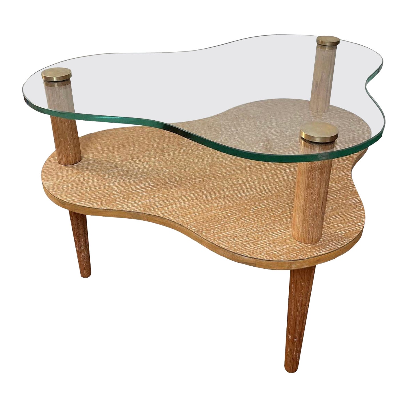 1940s Gilbert Rohde Herman Miller Biomorphic 2-Tier Accent Table No 2