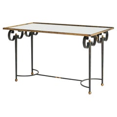 1940s Gilt Wrought Iron Coffee Table