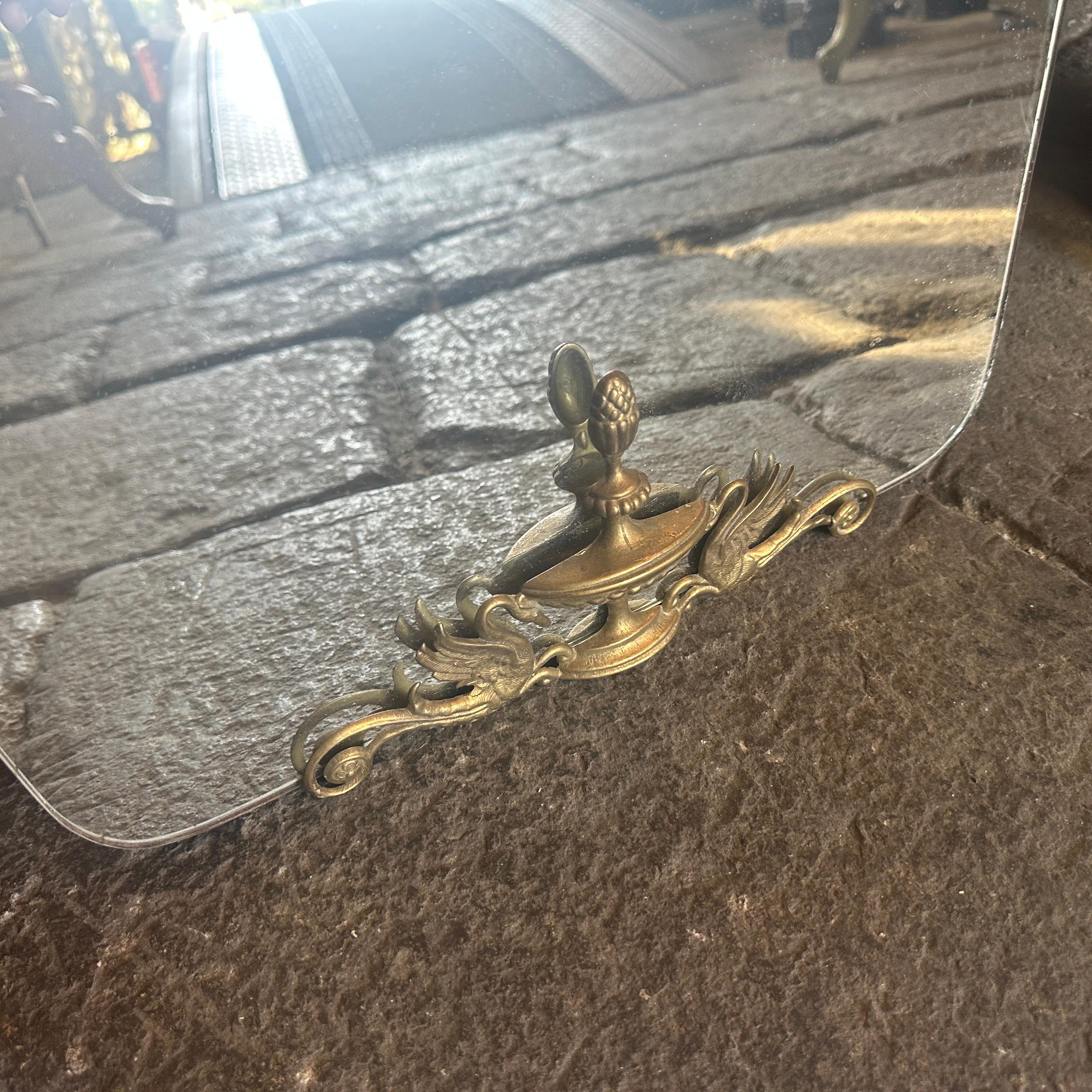 Miroir mural italien en laiton de style Gio Ponti, mi-siècle moderne, années 1940 en vente 5