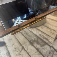 1940s Gio Ponti Style Mid-Century Modern Brass Italian Wall Mirror