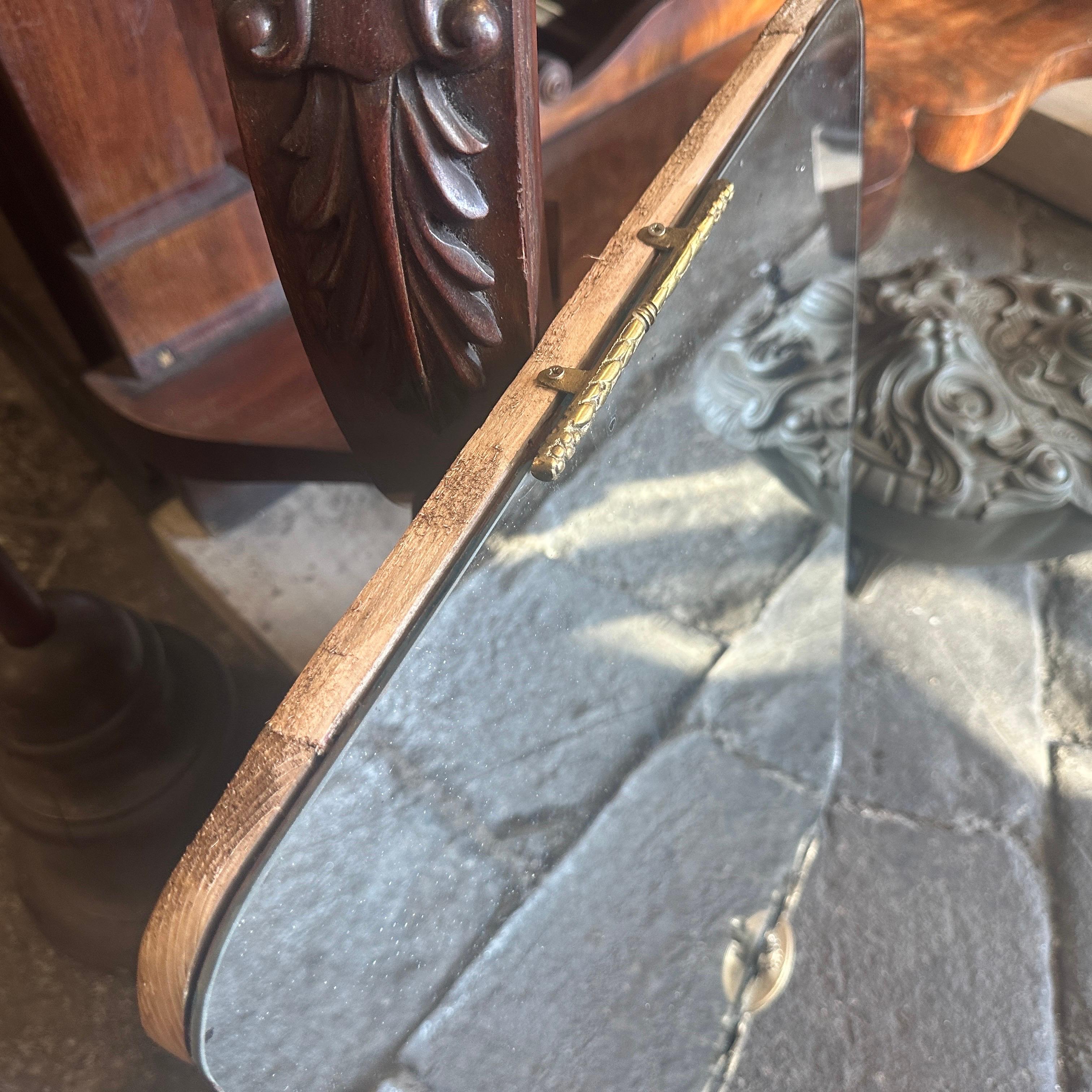 Miroir mural italien en laiton de style Gio Ponti, mi-siècle moderne, années 1940 en vente 2