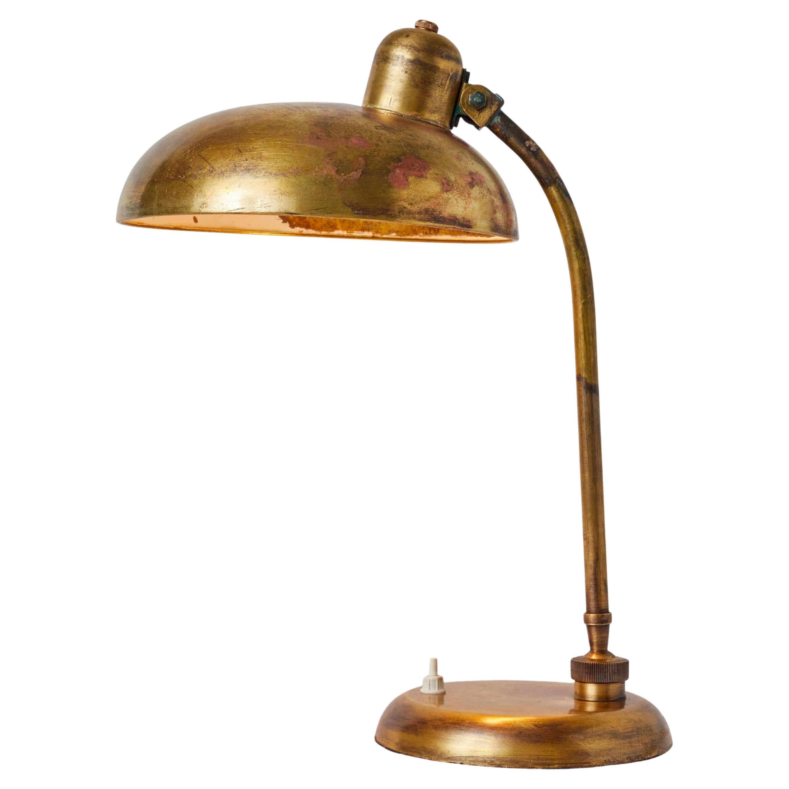 1940s Giovanni Michelucci Brass Ministerial Table Lamp for Lariolux 10