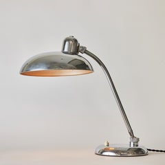 Lampe de bureau ministérielle chromée Giovanni Michelucci des années 1940 pour Lariolux