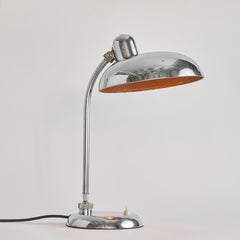 Lampe de bureau ministérielle chromée Giovanni Michelucci des années 1940 pour Lariolux
