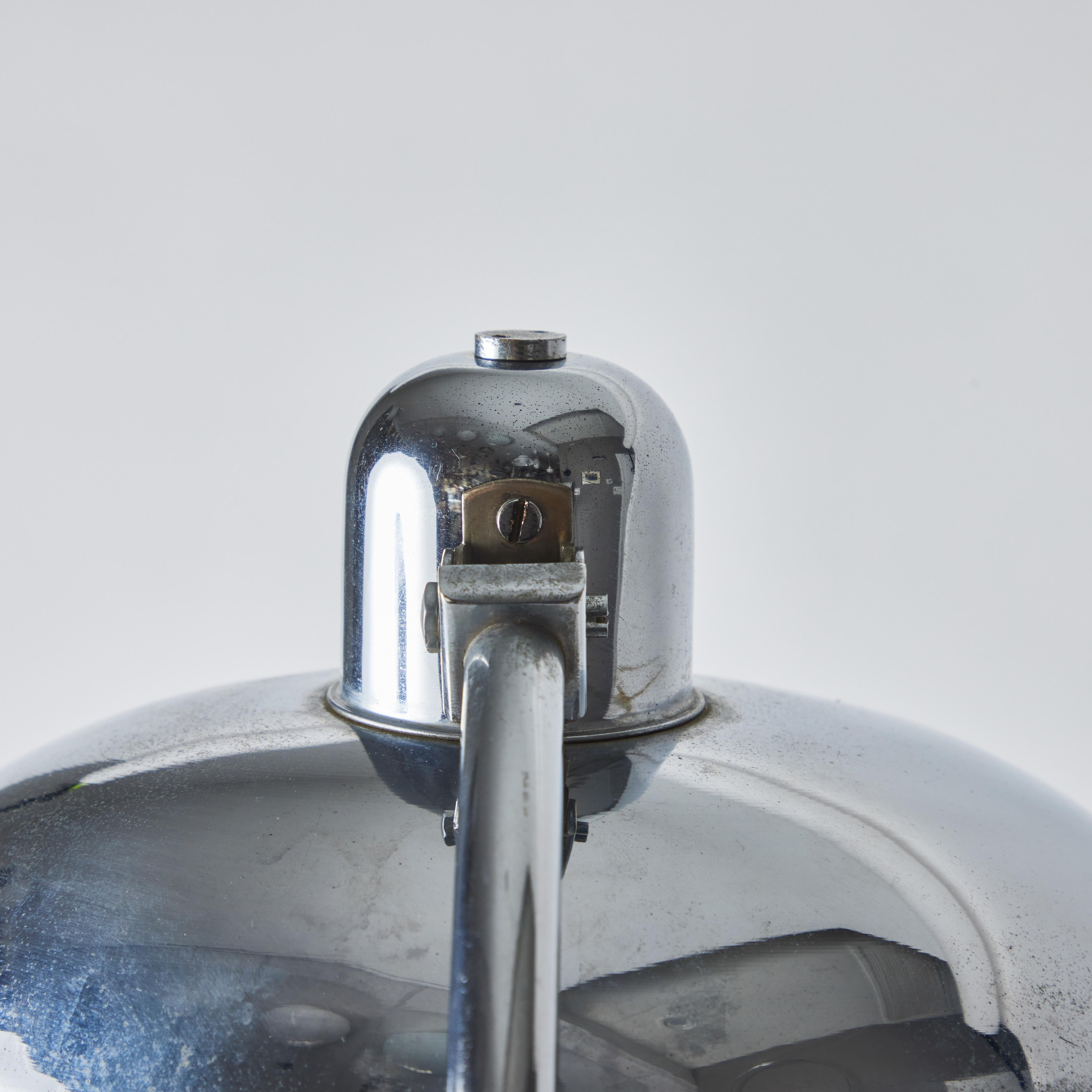 Milieu du XXe siècle Lampe de bureau ministérielle chromée Giovanni Michelucci des années 1940 pour Lariolux en vente