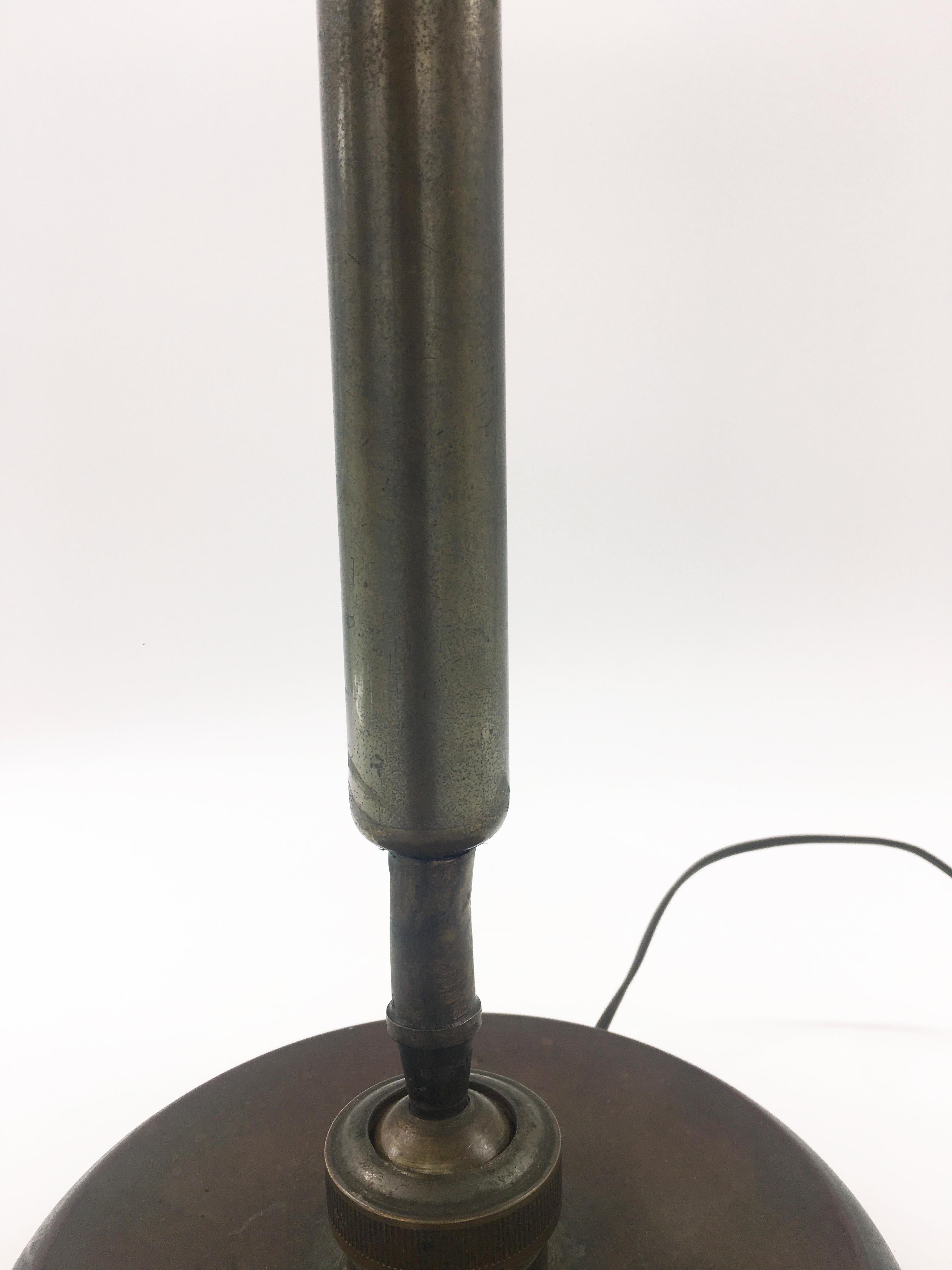 1940s Giovanni Michelucci for Lariolux Brass Table Lamp In Good Condition In Naples, IT