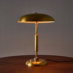 Lampada Banker regolabile in ottone patinato degli anni '40 di Giovanni Michelucci per Lariolux