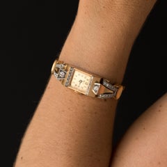 1940s Gold and Diamond Omega Watch