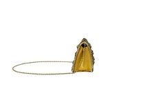 1940s Gold Lamé Evening Bag With Moonstones, Amethysts And Garnets
