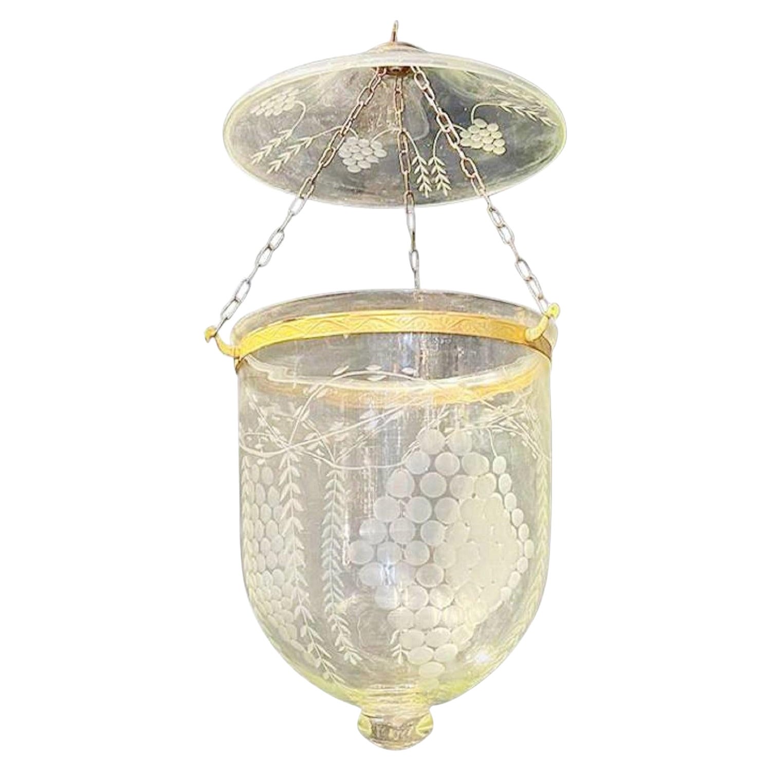 1940's Trauben Design Glas Laterne
