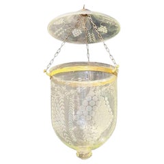 Farol de cristal con diseño de uvas de 1940