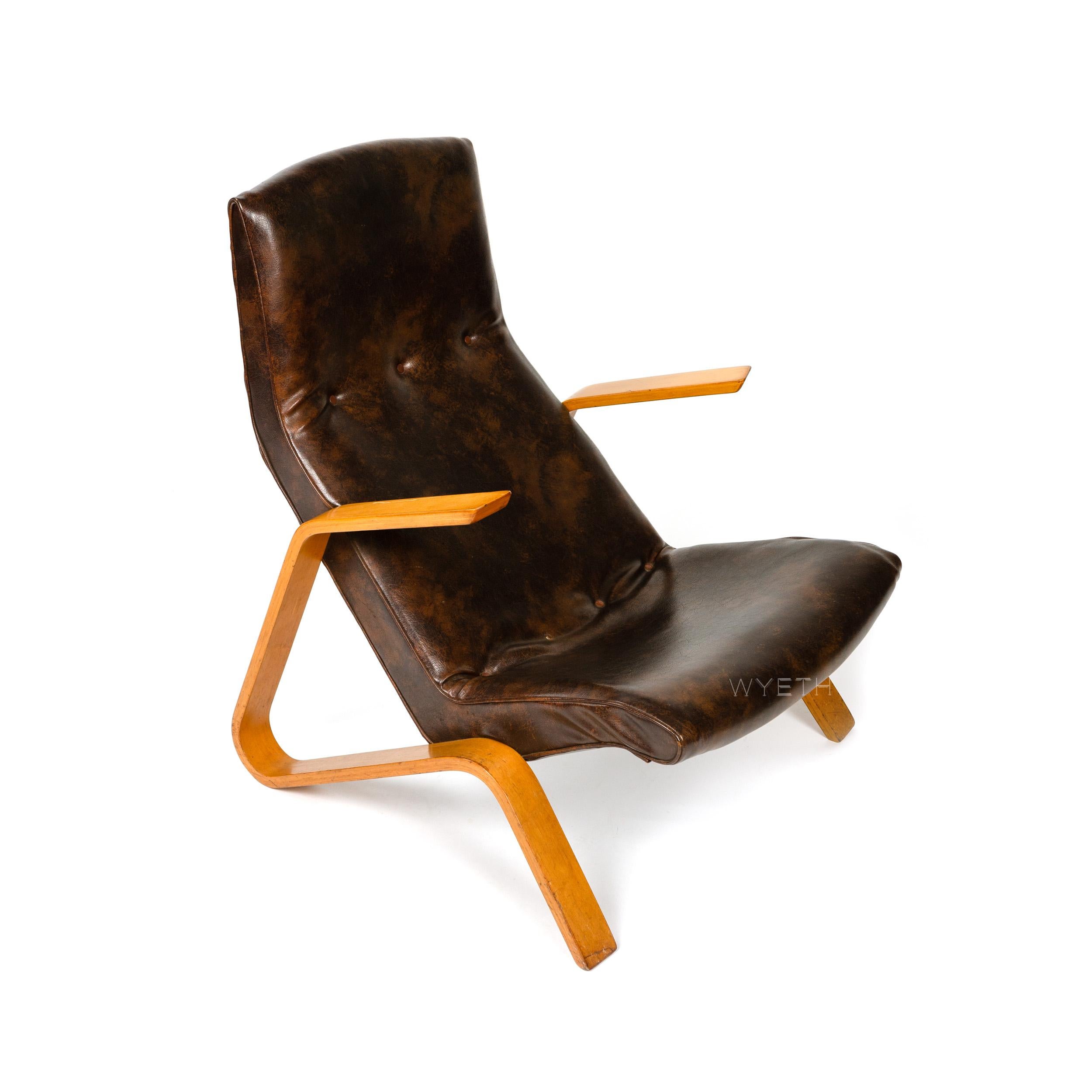 Mid-Century Modern 1940s Grasshopper Chair by Eero Saarinen for Knoll