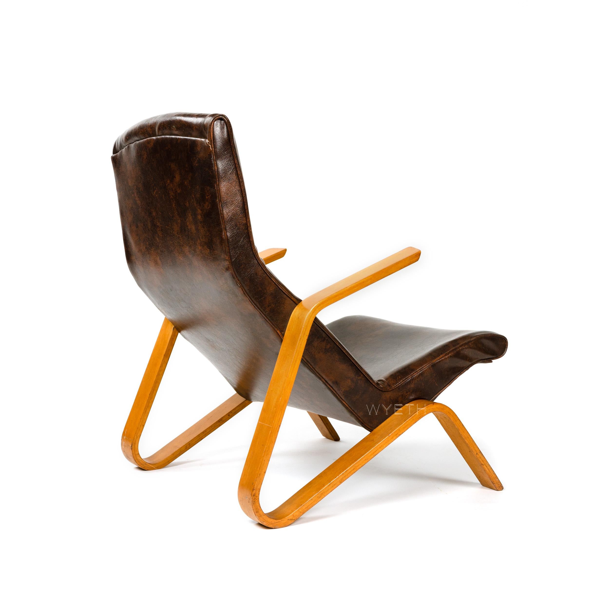 American 1940s Grasshopper Chair by Eero Saarinen for Knoll