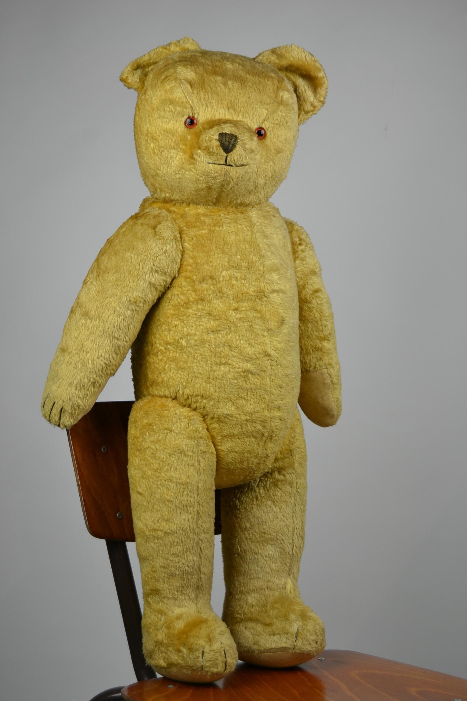 20th Century 1940s Growler Toy Bear Doll