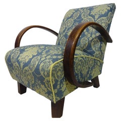 1940's Halabala Armchair in a Floral Damask Fabric