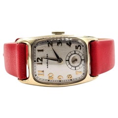 1940s Hamilton Boulton Watch with Red Leather Strap