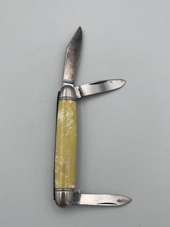 1940's Hammer Brand USA Celluloid Faux Mother of Pearl Pocket Knife