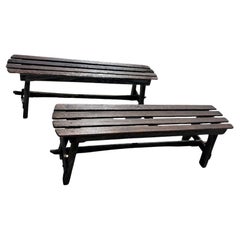 Panche rustiche Hand Made degli anni '40 trovate in una casa di famiglia in Texas