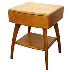 1940s Haywood Wakefield Maple Side Table with a Light Tone Finish