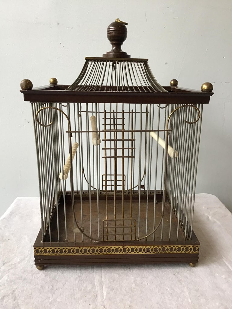 1940s Hendryx Pagoda Bird Cage at 1stDibs