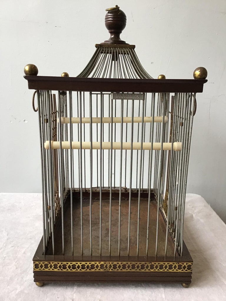 1940s Hendryx Pagoda Bird Cage at 1stDibs