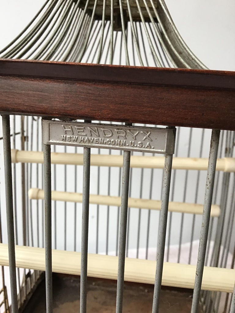 1940s Hendryx Pagoda Bird Cage at 1stDibs