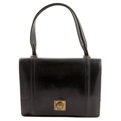 Vintage 1940s Hermes Black Box Bresse Bag 