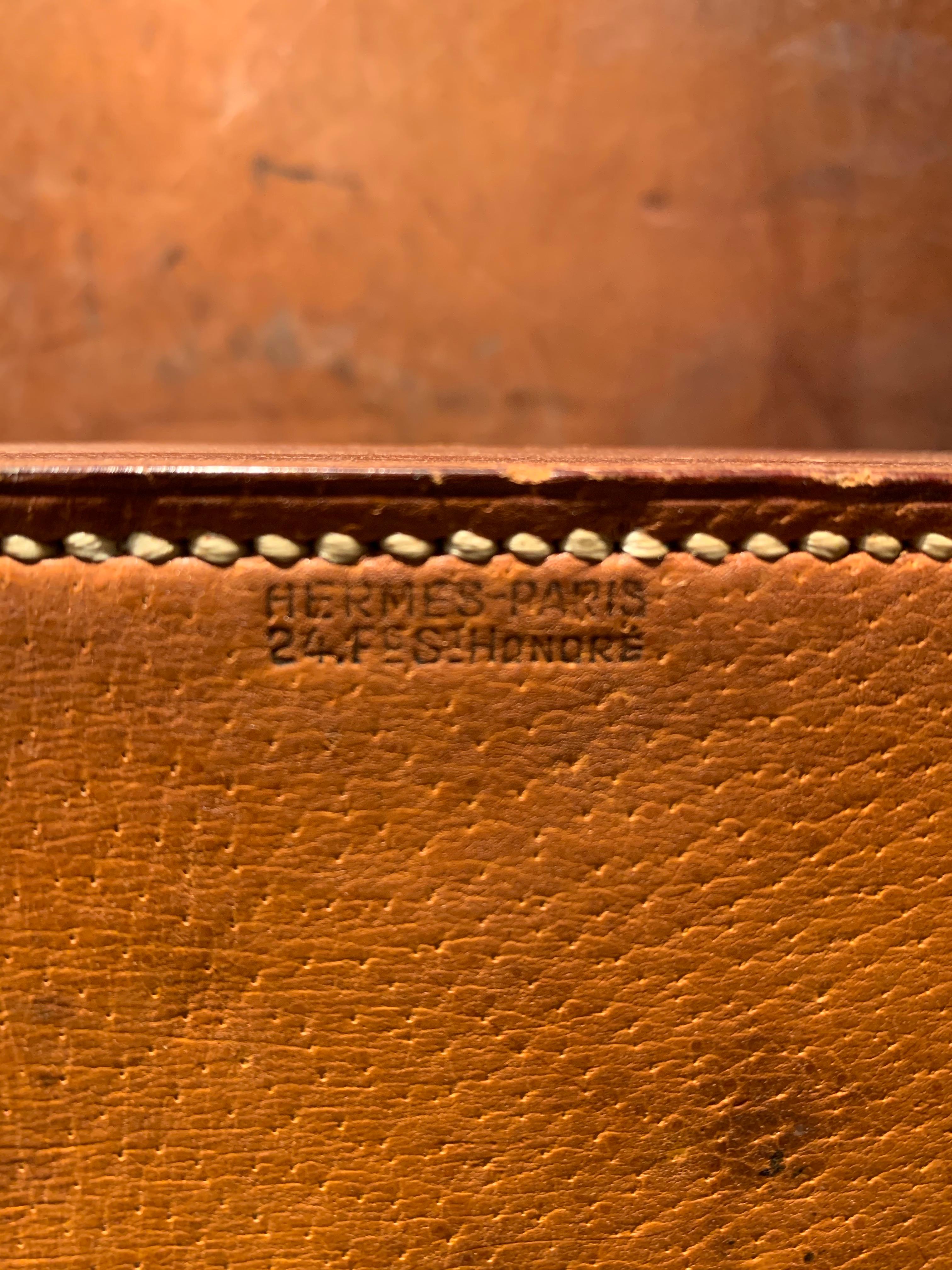 Metal 1940s Hermès Dupré-Lafon Flip Top Cigarette Box For Sale
