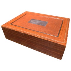 Retro 1940s Hermès Dupré-Lafon Flip Top Cigarette Box