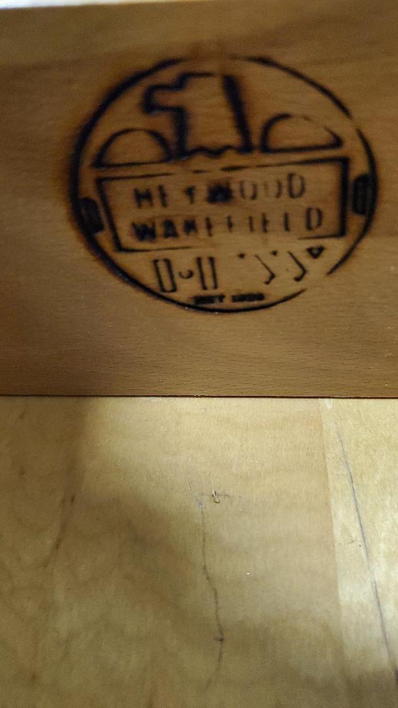 Mid-Century Modern 1940s Heywood Wakefield 8 Drawer Dresser Hard Rock Maple Encore Russel Wright