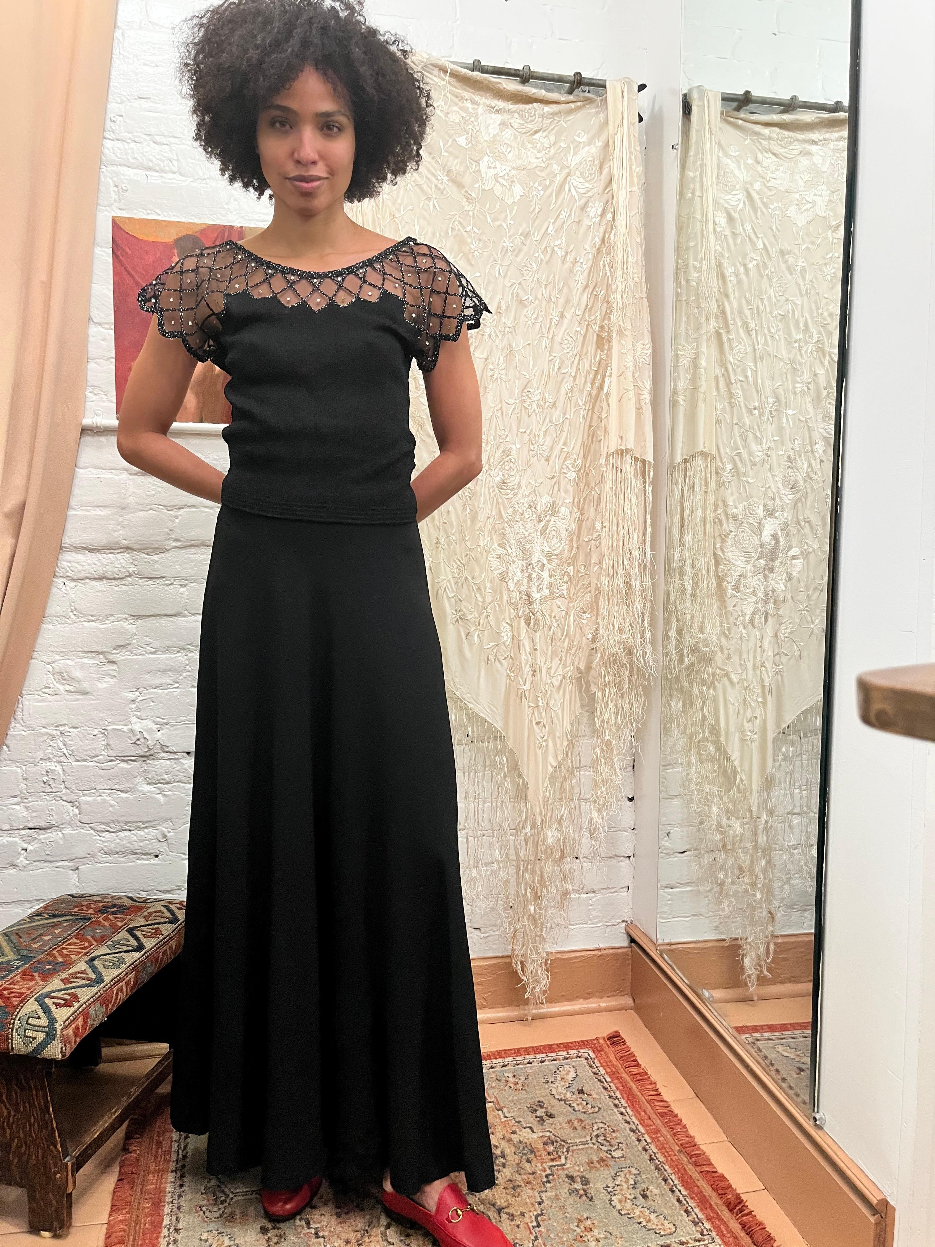 Women's 1940's High Waisted Skirt For Sale
