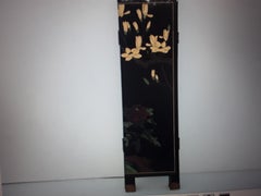 1940's Hollywood Regency Asian "Chinoiserie" Room Dividing Screen - Petite i