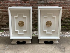 1940s Hollywood Regency Asian Inspired End Tables