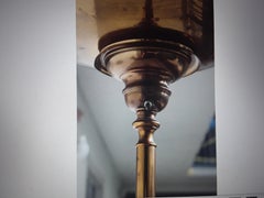 1940s Hollywood Regency  Brass/ Bronze/Crystal Floor Lamp attrib. Banci Firenza